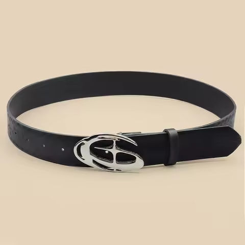 Pu Leather Jeans Belt Simple Fashion Casual Gothic Moon Star Buckle Belt Design Y2K Belt Vintage https://tinyurl.com/2aal5oyg