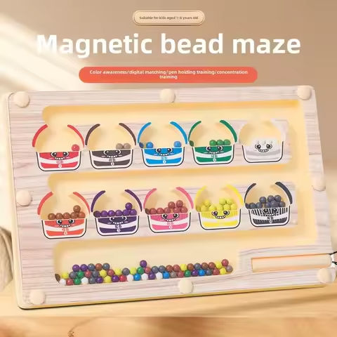 2 in 1 Magnetic Color Sorting Maze & Drawing Board Toddler Montessori Toys Number Matching Learning Counting Preschool Activity https://tinyurl.com/27z8w4t5