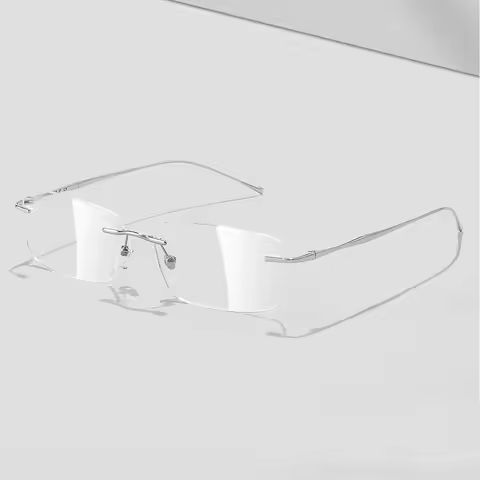 Ultra-light Pure Titanium New Rimless Glasses Frame Anti-blue Light Optical Frames Customize Prescription Eyeglasses for Men https://tinyurl.com/2dkmya8t