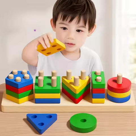 Montessori Wooden Sorting Stacking Toys Puzzle for Toddlers and Kids Preschool Fine Motor Skill Toy for 1 Years https://tinyurl.com/24j9vf3m