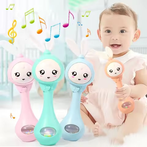 Music and Shine Rattle Toys Rabbit Intelligent Baby Rattles Smart Bunny Smarty Media Smart Shake Newborn Early Educational Toy https://tinyurl.com/2dchvvfg