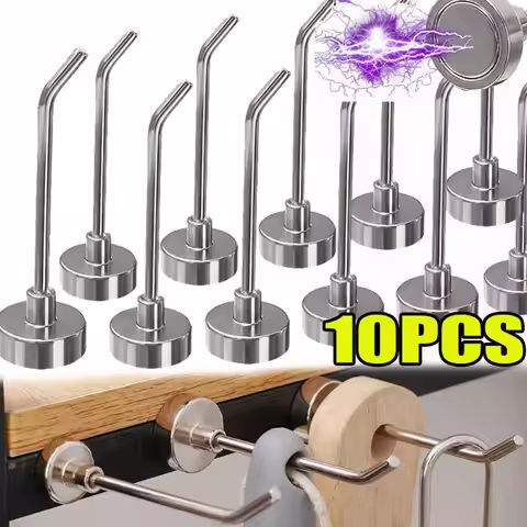 Right Angle Magnetic Hooks Strong Magnetic Hook Punch-free Heavy Wall Hanging Magnet Racks Kitchen Bathroom Organization Tools https://tinyurl.com/25kbh8oz