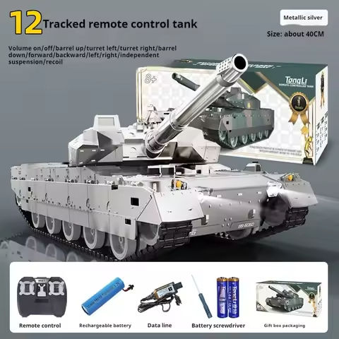 10 Type Tank Simulation Remote Controlled Tank Large Charging Battle Tank Toy Remote Controlled Car Tank Model Boy Toy https://tinyurl.com/26a6y6dt