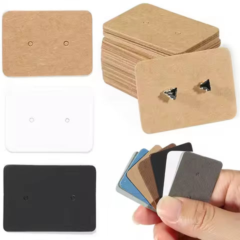 50/100pcs 3.5×2.5cm Earring Display Cards Kraft Paper Cards for Women Handmade Jewelry Earring Studs Packaging Retail Price Tags https://tinyurl.com/258pztqo