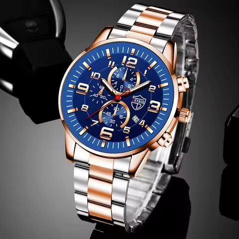 Men’s Watches Luxury Stainless Steel Quartz Watch Man Leather Calendar Sports Wristwatch Luminous Clock reloj hombre https://tinyurl.com/2cnzbd46