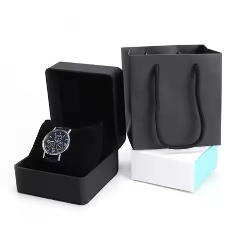 Fashion Watch Box Cardboard Case Bangle Bracelet Wrist Watch Jewelry Present Black Gift Box Square Watch Box https://tinyurl.com/26phxbqz