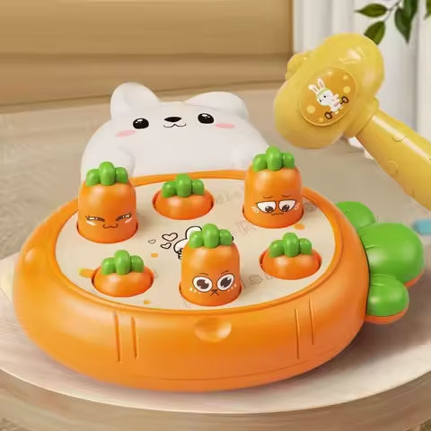 Cartoon Montessori Baby Toys Toddler Educational Birthday Gift Animal Theme Knocking Game Parent Child Board Hammering Game https://tinyurl.com/2dq3dbw5