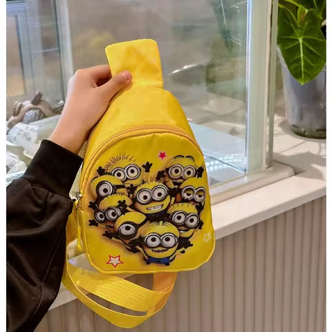 New Anime Minions Chest Bag Despicable Me Crossbody Shoulder Bag Portable Messenger Bag Girls Boys Backpacks Storage Pouch Gifts https://tinyurl.com/2y2capps