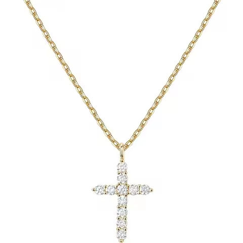 14K Gold Plated Cross Necklace for Women | Cross Pendant | Gold Necklaces for Women Girls https://tinyurl.com/28lhmfc8