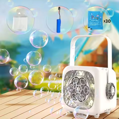 Bubble Machine Durable Automatic Bubble Blower 18000+ Big Bubbles Per Minute Bubbles For Kids Toddlers With LED Lights Rechargea https://tinyurl.com/2b8spag5
