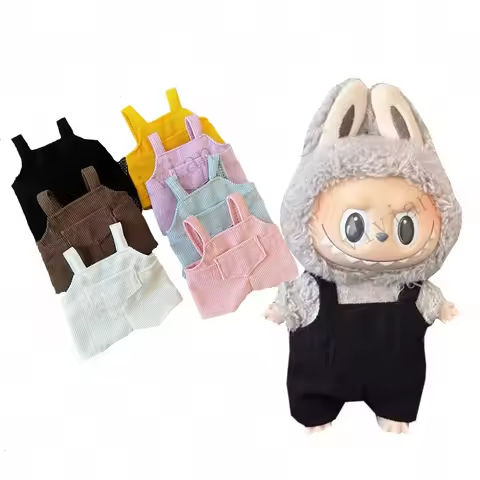 Mini Doll’S Clothes Outfit Accessories For Korea Kpop Exo 15-17cm Labubu Idol V1 V2 Pocket overalls Clothing Gift https://tinyurl.com/27sy8ur2