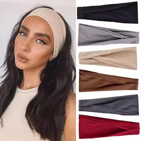 Women Headband Turban Solid Color Elastic Hair Bands Yoga Hairband Fashion Makeup Hair Hoop Vintag Headwrap Hair Accessories https://tinyurl.com/297uvomc