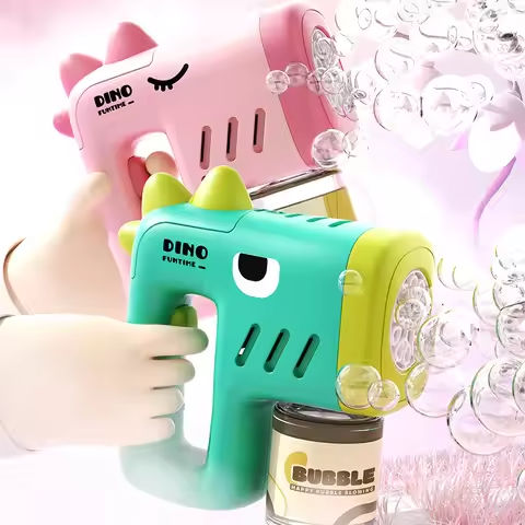 New Electric Dinosaur Bubble Machine Automatic Bubbles Gun Summer Outdoor Game Fantasy Toy for Children Kids Christmas Gift https://tinyurl.com/29kcma9l