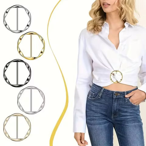 5pcs/set Multipurpose Shirt Ring Belt Buckle Belt and Scarf Adjuster Slim Belt fashion Accessories Scarf Buckle https://tinyurl.com/23ys7jvu