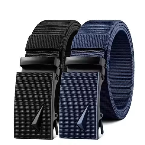 Men’s Belt Automatic Metal Buckle Imitation Nylon Webbing Outdoor Work Belt Toothless Automatic Buckle Casual Sports Canvas Belt https://tinyurl.com/22tbfhtx