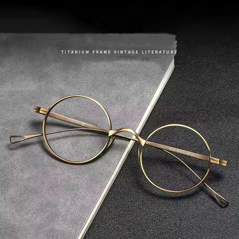 Simple Design Classic Retro Japanese Fashion Glasses Frame for Men Oval Shape Optical Eyeglasses Myopia Eyewear Pure Titanium https://tinyurl.com/2ax9g4ze