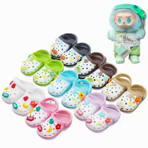For LABUBU 3.0 Slipper Shoes Suitable for 17cm Cotton Dolls Shoes Boots Toys Casual Sports Shoes Dolls Accessories DIY Doll Toys https://tinyurl.com/22getkmx
