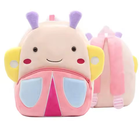 Boys Girls Cute cartoon animal children’s backpack backpack for children aged 2-6 years old kindergarten plush children’s bag 4 https://tinyurl.com/28uann8y