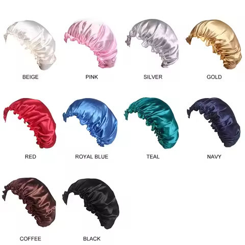 High Quality Satin Bonnet Soft Beanie Hat Bonnet For Women Shower Cap Sleeping Night Cap Chemo Cap Wonen Hat https://tinyurl.com/2794xm3q
