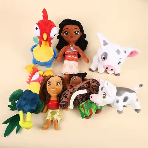 Disney Movie TV Moana Pet Pig Pua Maui Heihei Stuffed Animals Cute Pepa Cartoon Plush Toy Dolls Children Birthday Gifts https://tinyurl.com/2b6a45s7