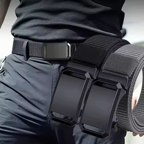 New Automatic Buckle Belt, Canvas Tactical Workwear Casual Outdoor Military Training Pants Belt For Men https://tinyurl.com/23m3tulr