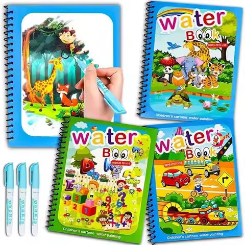 Drawing Coloring Books for Kids Magic Water Book with Pen 2 To 4 Years Old Children Learning  Education Toy Baby Montessori Toys https://tinyurl.com/2c7kuu7t