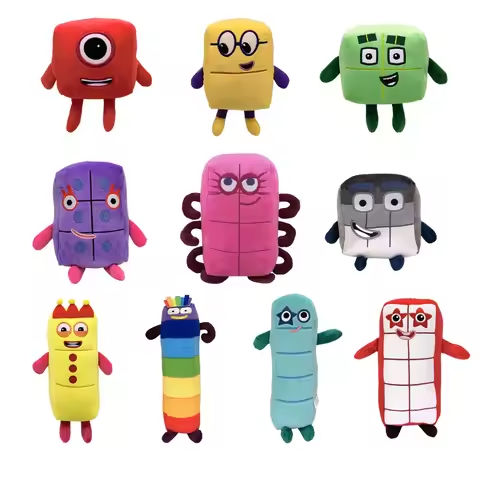 14-18cm Cartoon Number Plush Doll Toys Educational Stuffed Movie Anime Kids Early Childhood Birthday Christmas Gift https://tinyurl.com/2dxzxu82