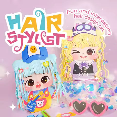 Styling Designer Hairstylist Cartoon Handmade Diy Material Package To Make Girl Suit Hair Clip Accessories Hair Style Toys https://tinyurl.com/24hf9m9r