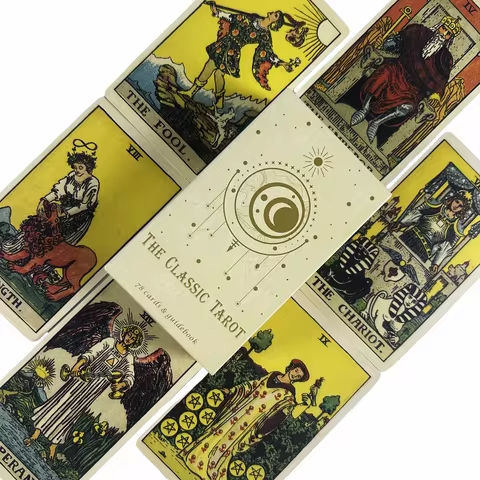 With Paper Guidebook The Classic Tarot Cards Deck 78Pcs For Easy Beginners Fate Fortune Telling Board Game https://tinyurl.com/29ljqzbv