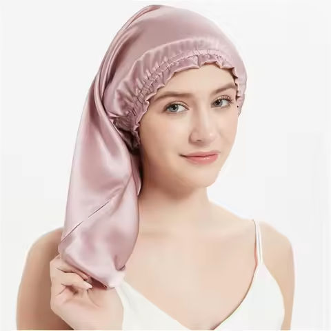100% Pure Mulberry Silk Hair Bonnets for Women Sleeping Cap Silk Sleep Cap Night Bonnet Caps Hair Protection Turban Head Wraps https://tinyurl.com/2y5lgyha