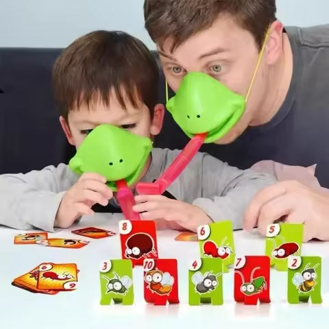 Frog Mask Wagging Tongue Lick Cards Board Games for Children Family Party Toys Antistress Funny Desktop Puzzle Game Toys https://tinyurl.com/2ynucxkh
