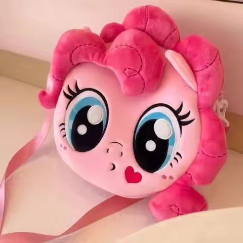 My Little Pony Kawaii Pinkie Pie Plush Bags Cute Cartoon Messenger Bag Large Capacity Satchel Fashion Backpacks Gift For Friends https://tinyurl.com/2c2eknlb