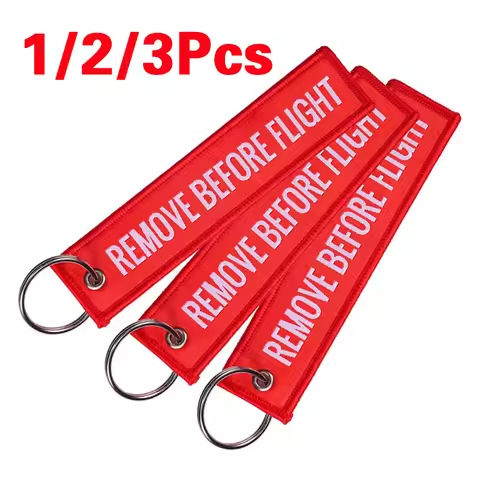 1/2/3Pcs Remove Before Flight Woven Key Chain Special Luggage Label Red Chain Keychains for Aviation Gifts https://tinyurl.com/2ynbj6bw