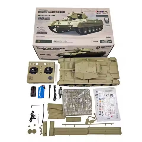 2025 Remote Controlled British Crusader MkIII Military Tank Toy for Boys Telescopic Smoke Belt Simulation Warehouse Soldier https://tinyurl.com/2c59sn2o