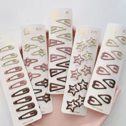 Kawaii Geometric Metal Hairpins Set Women Girls Child Hairgrips Hair Clips Pins Barrettes Office Accessories Hairclip Headdress https://tinyurl.com/26v9smhm