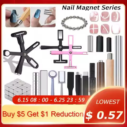 1PC Nail Magnet Nail Art Manicure for Cat Magnetic Gel Wave Geometric Nail UV Attraction Magnets Magnet Balls Manicure DIY Tool https://tinyurl.com/27fof4x6