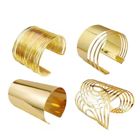 Cuff Bangle Bracelet for Women Open Wide Wire Bracelets Gold Color Wrist Cuff Wrap Bracelet https://tinyurl.com/24hurl8s
