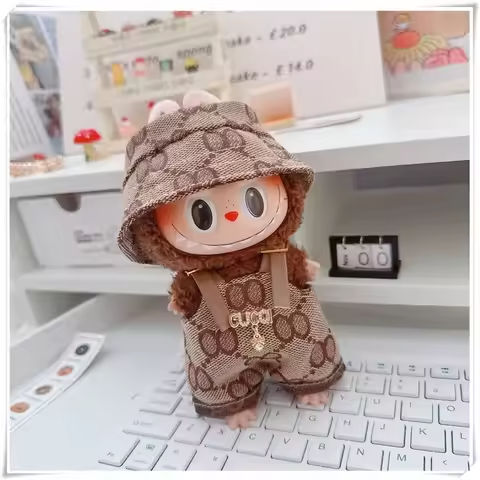 For 17cm Labubus Mini Doll Clothes Outfit Hat Bag Clothes Shoes Labubu II Doll Accessories Cultivate Sitting Party Game Toys https://tinyurl.com/239ex76x