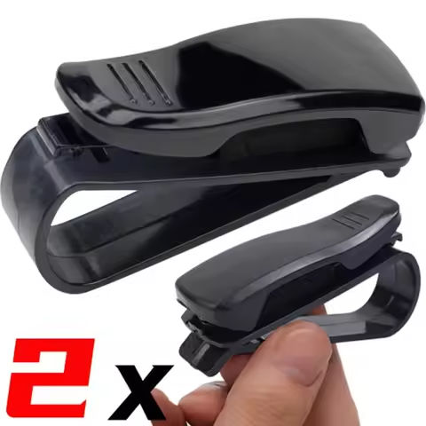 2/1pcs Auto Sun Visor Glasses Box Sunglasses Clip Card Ticket Holder Stand Universal Fastener Case Eyeglasses Car Accessories https://tinyurl.com/2a5eyute