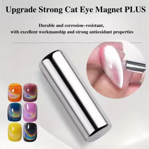 3×0.7cm Round Nail Art Cat Eye Gel Magnetic Pen for Gel Polish 3D Cat Eye Nails Painting Strong Magnet Stick Manicure DIY Tools https://tinyurl.com/26l7pep5