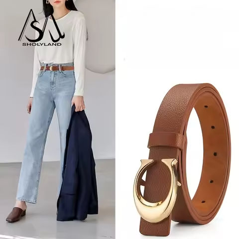 2023 Trendy Women’s Belt Fashion Alloy Moon Button Multi Color Leather Thin Belt Versatile Daily Jeans Decoration https://tinyurl.com/2cxnfk98