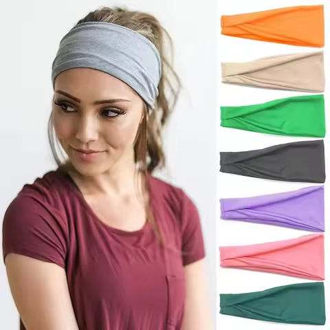 Women Headband Twist Cotton Sport Wide Turban Twisted Knotted Headwrap Girls Hairband Fashion Head Band Hair Accessories https://tinyurl.com/2axp7pem