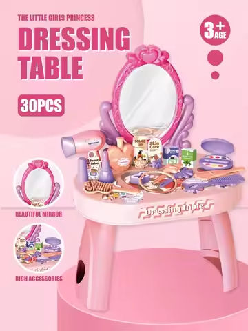 30pcs Kids dressing table toy girl simulation home makeup and makeup jewelry box 3-4 5-6 years old baby birthday gift https://tinyurl.com/25te3g9r