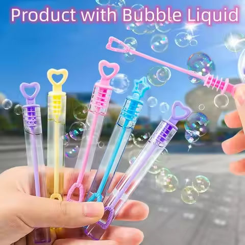 Children’s Bubble Blowing Toy Bubble Water Summer Mini Compact Portable 10CM Small Test Tube Bubble Stick with Bubble Water https://tinyurl.com/2c2ag2sy