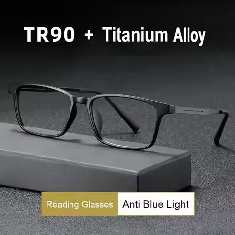 TR90 High Quality Titanium Square Frame Reading Glasses for Women and Men Anti Blue Light Reading Glasses Ultra light glasses https://tinyurl.com/2yqhdm35