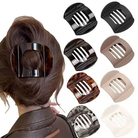 New Large Small Sizes PC Hair Clips for Women Non-slip Hair Accessories Vintage Arc Shaped Duck Claw Hairpins Girl Barrettes https://tinyurl.com/2aq8w79b