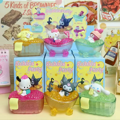Kawaii Sanrio Blind Box HelloKitty Kuromi Cinnamoroll My Melody Pochacco Figures Dolls Bubble Party Blind Box Toy For Fans Gift https://tinyurl.com/26n5cpo8