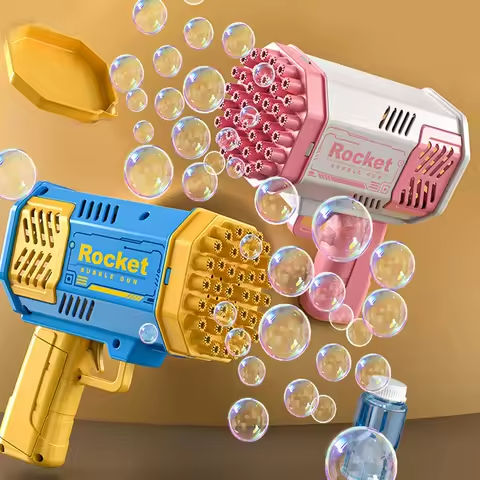 40/69 Holes Bubble Machine Ages 3+ Boy Girl Toys Birthday Wedding Kids Adult Party Toys Summer Outside Bubble Gun Soap Blower https://tinyurl.com/26v6j6dm