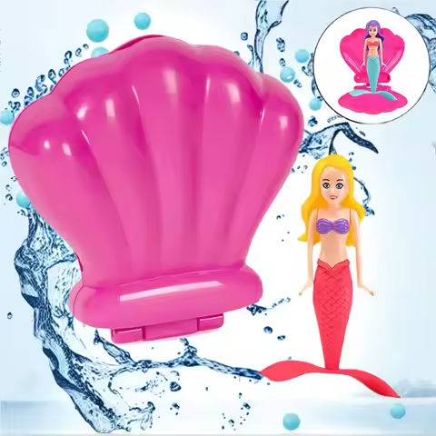 Random 1/2PCS Mermaid Pool Bath Toy with/no Cute Shell Spin Princess Float Swimming Water Children/Adult Game Summer Beach Gift https://tinyurl.com/26mxuclc
