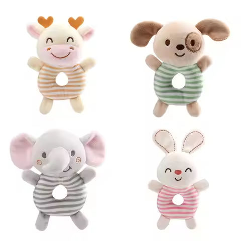 New Baby Rattle Toys Cartoon Animals Plush Infant Hand Ring Bed Toys for Newborn 0-24 Months Toddler Early Educational Toy https://tinyurl.com/24yuelgh